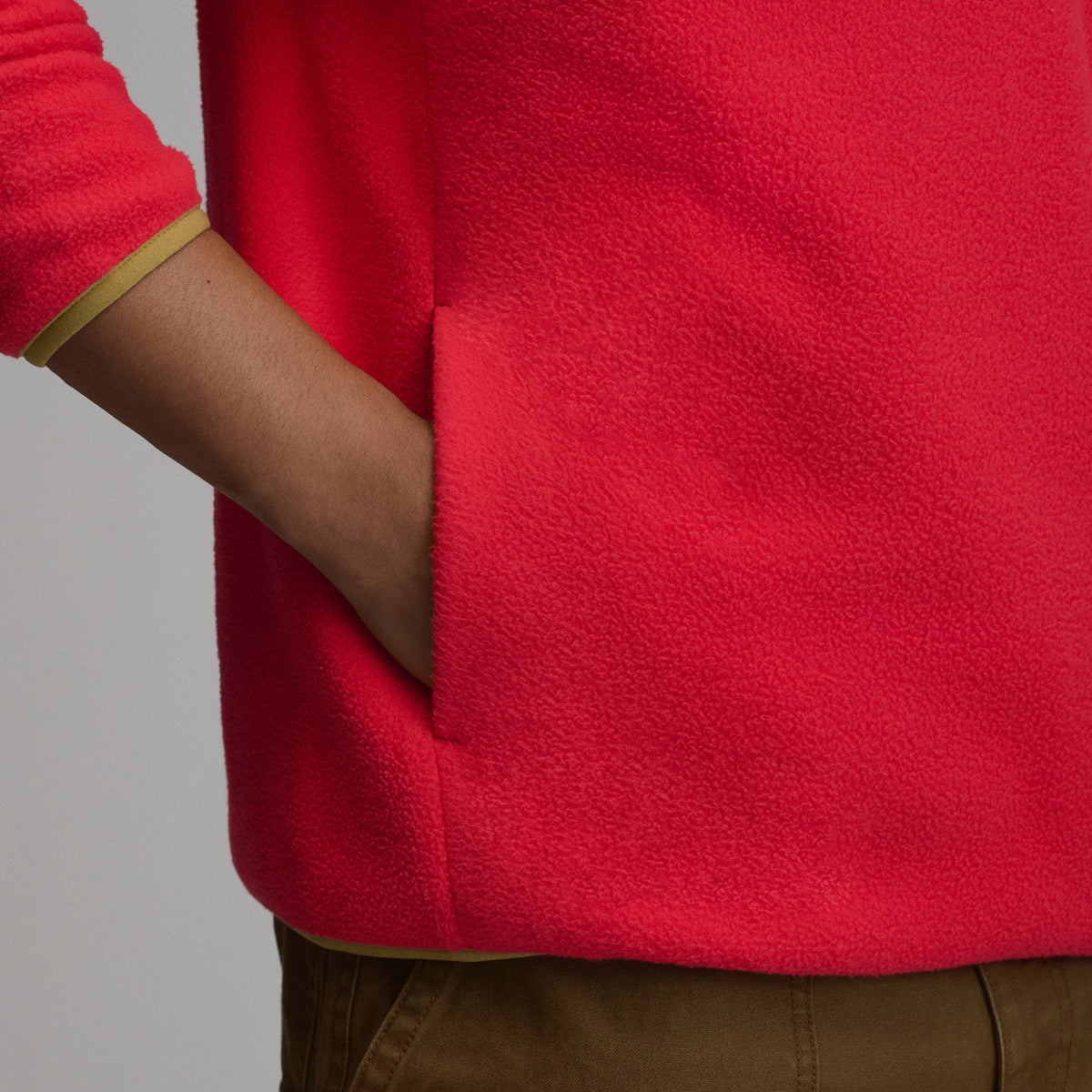 Men's Authentic Outdoor Fleece Snap-Mock Pullover