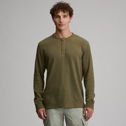 Men's Birds Eye Long-Sleeve Thermal Henley - Alder