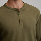 Men's Birds Eye Long-Sleeve Thermal Henley