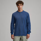 Men's Birds Eye Long-Sleeve Thermal Henley