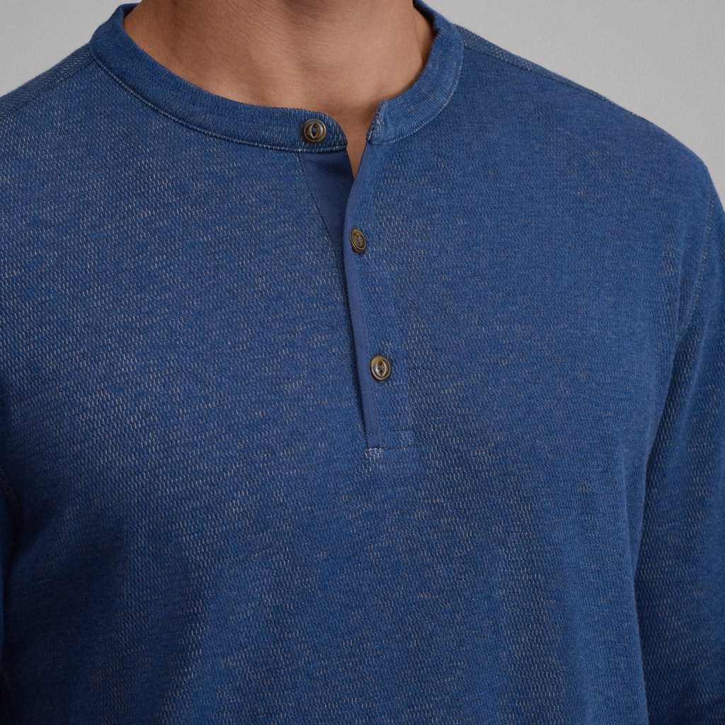 Men's Birds Eye Long-Sleeve Thermal Henley