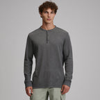 Men's Birds Eye Long-Sleeve Thermal Henley
