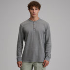 Men's Birds Eye Long-Sleeve Thermal Henley