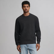 Men's Classic Crew Solid Sweater - Charcoal Heather