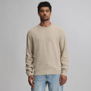 Men's Classic Crew Solid Sweater - Heather Oatmeal