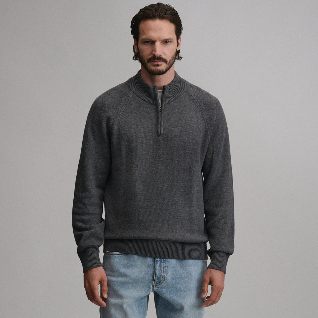 Men's Classic Quarter-Zip Sweater