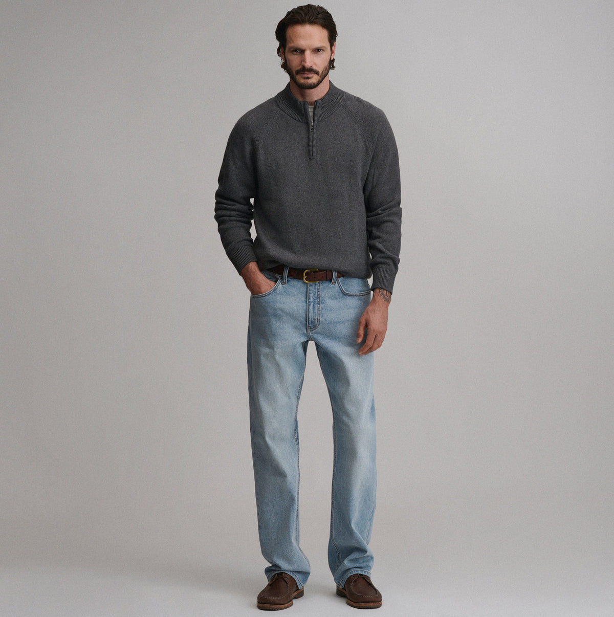 Men's Classic Quarter-Zip Sweater