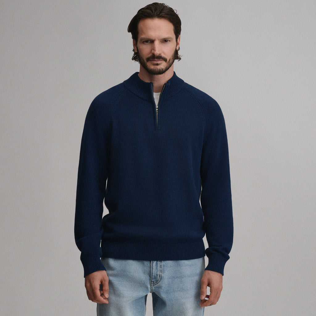 Men's Classic Quarter-Zip Sweater