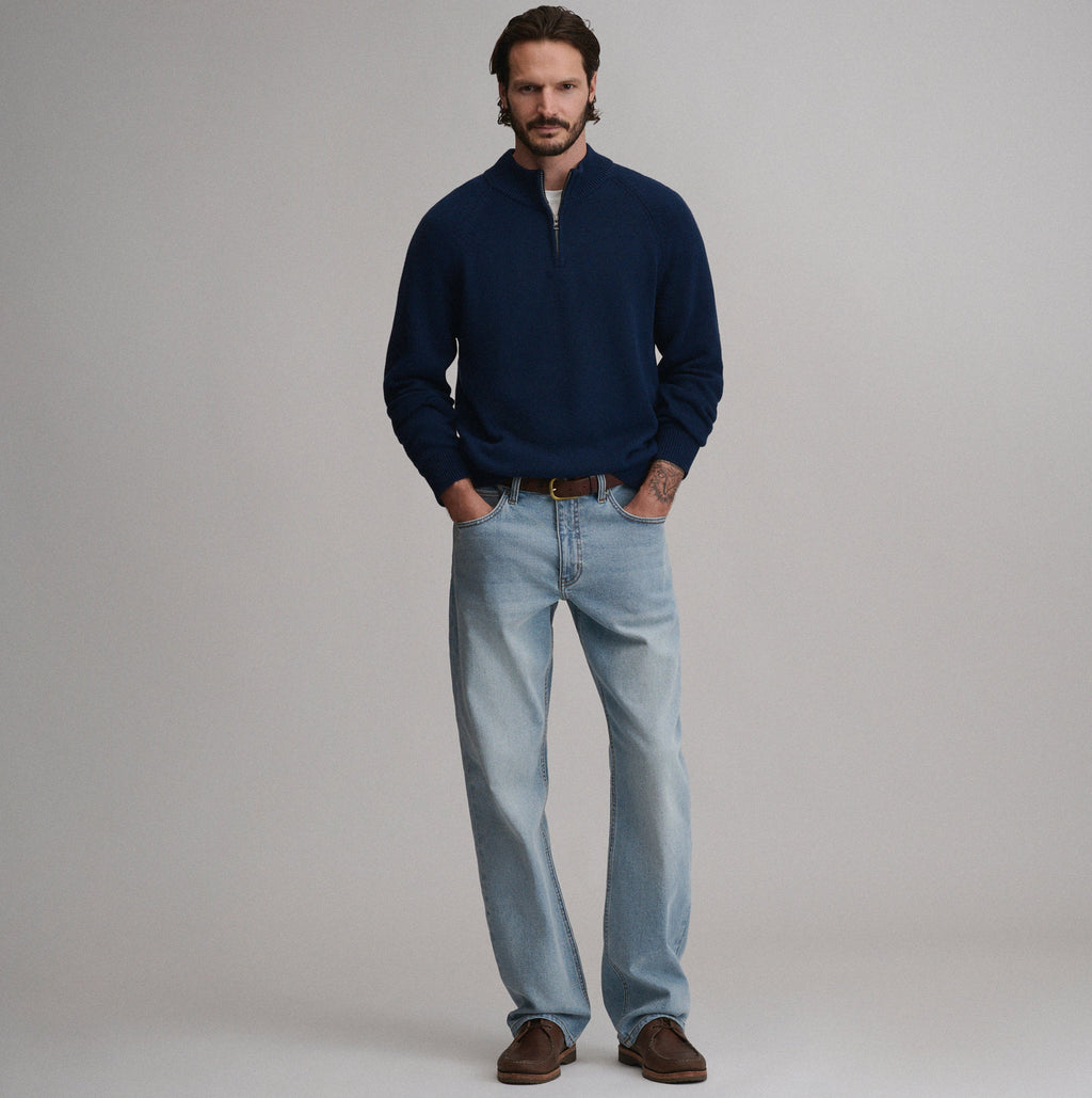 Men's Classic Quarter-Zip Sweater