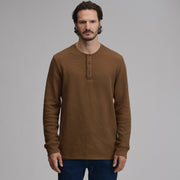 Men's Eddie's Favorite Ultrasoft Thermal Henley - Hazelnut