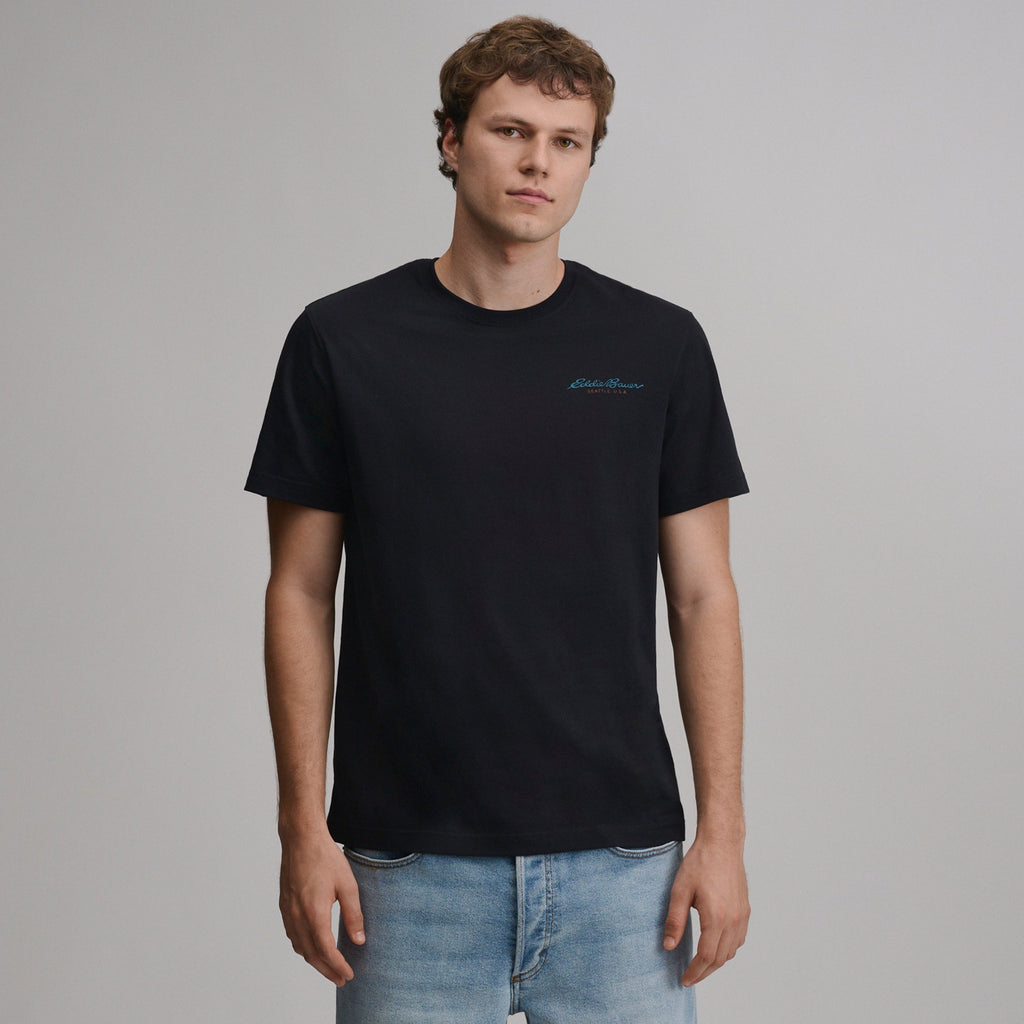 Men's EB Bauer Down Logo T-Shirt