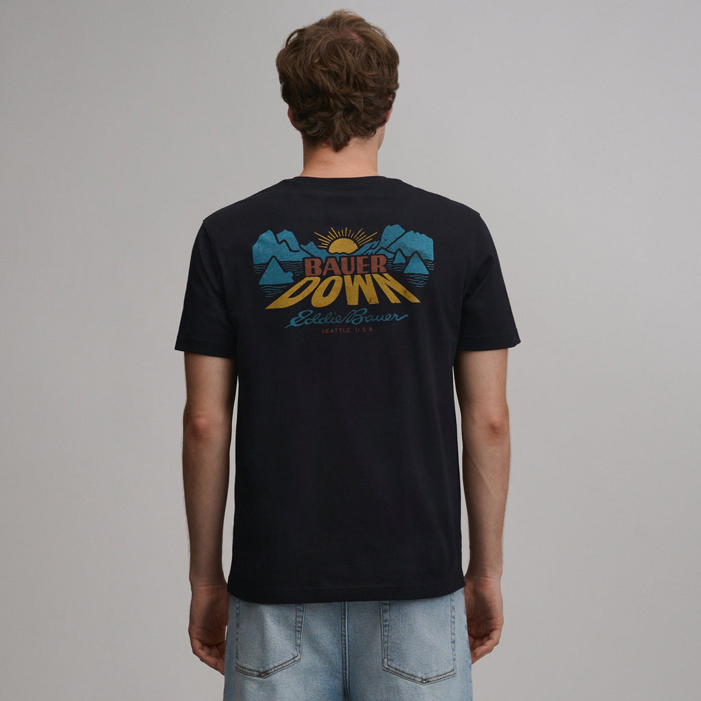 Men's EB Bauer Down Logo T-Shirt