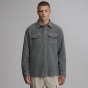 Men's Chutes Microfleece Shirt - Med Heather Gray