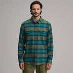 Men's Long-Sleeve Eddie's Cabin Shirt - Jacquard Plaid