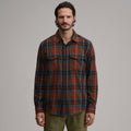 Men's Long-Sleeve Eddie's Cabin Shirt - Jacquard Plaid