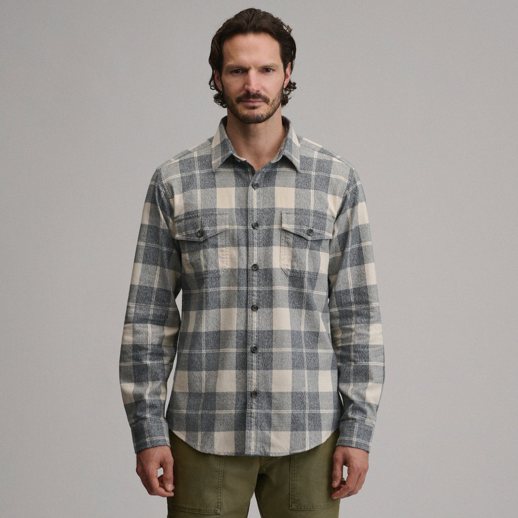 Men's Long-Sleeve Eddie's Cabin Shirt - Jaspe Flannel