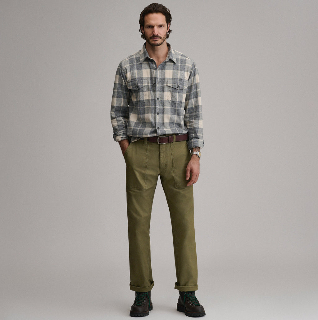 Men's Long-Sleeve Eddie's Cabin Shirt - Jaspe Flannel