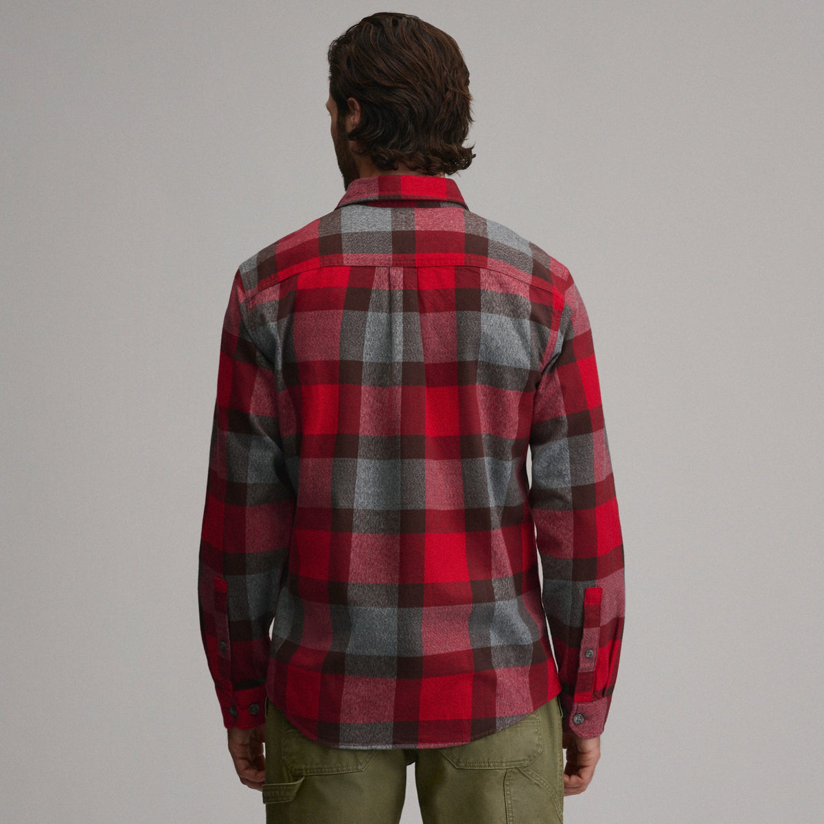 Men's Long-Sleeve Eddie's Cabin Shirt - Jaspe Flannel