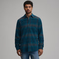 Men's Long-Sleeve Fine Wale Corduroy Shirt - Plaid
