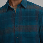 Men's Long-Sleeve Fine Wale Corduroy Shirt - Plaid
