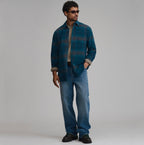 Men's Long-Sleeve Fine Wale Corduroy Shirt - Plaid