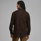 Men's Long-Sleeve Fine Wale Corduroy Shirt - Solid