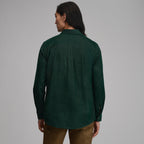 Men's Long-Sleeve Fine Wale Corduroy Shirt - Solid