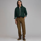 Men's Long-Sleeve Fine Wale Corduroy Shirt - Solid