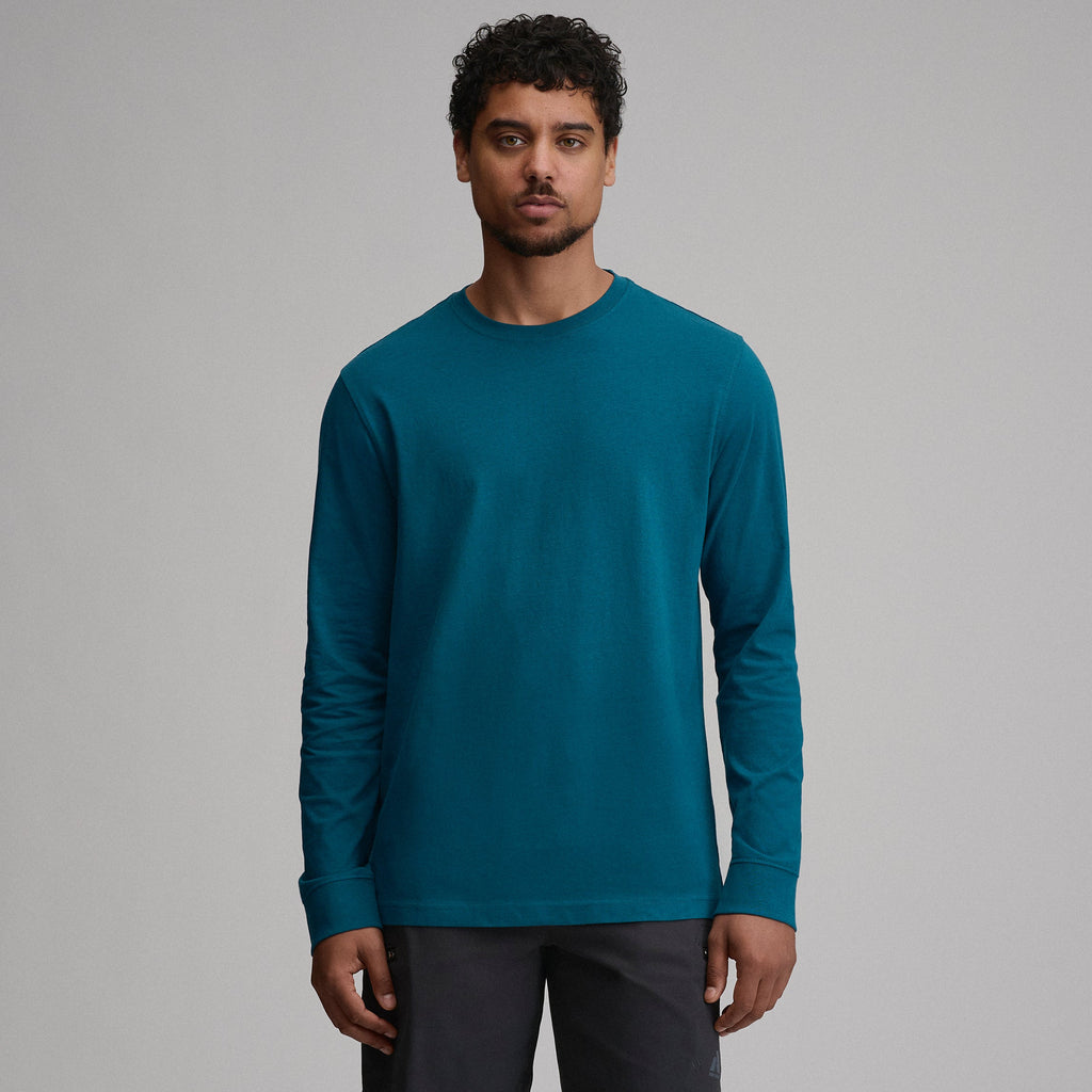 Men's Legend Wash 100% Cotton Long-Sleeve Classic T-Shirt