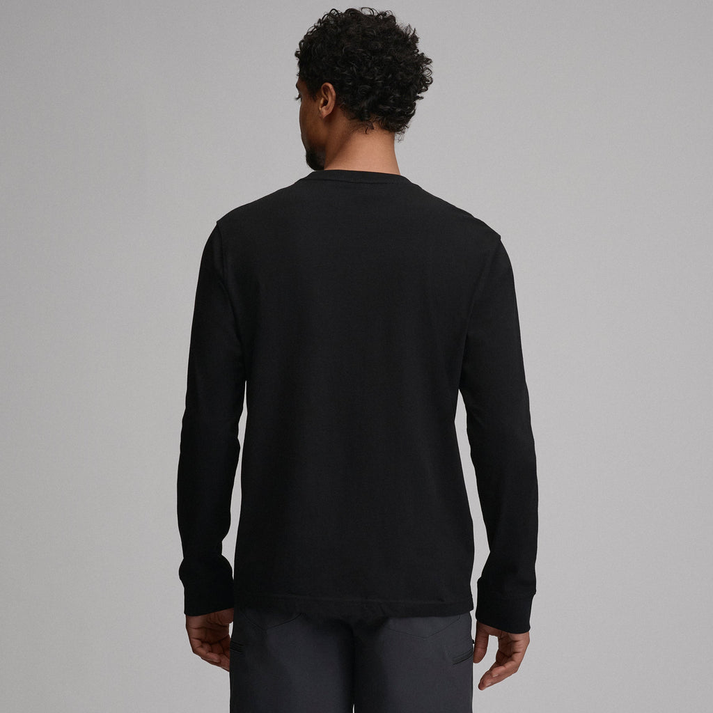 Men's Legend Wash 100% Cotton Long-Sleeve Classic T-Shirt