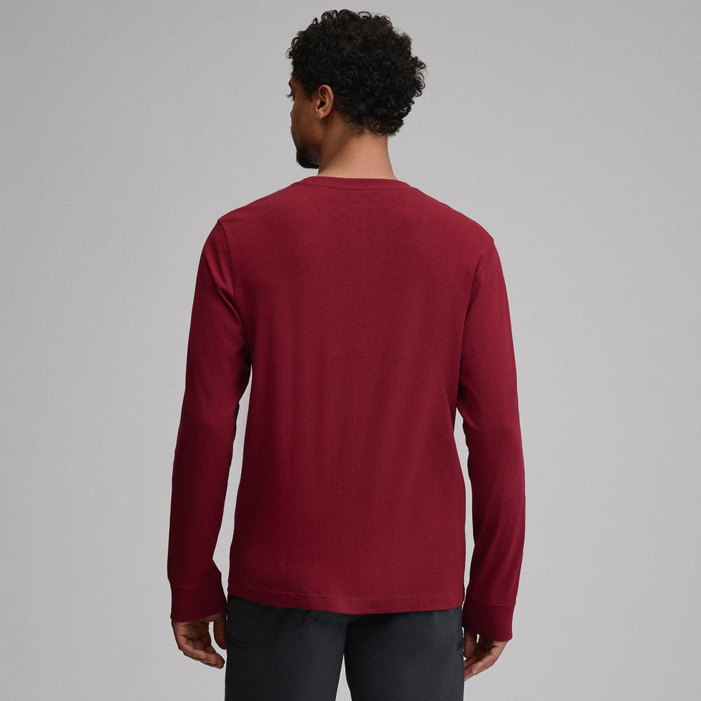Men's Legend Wash 100% Cotton Long-Sleeve Classic T-Shirt