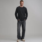 Men's Plaited Waffle Thermal Crew
