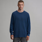 Men's Plaited Waffle Thermal Crew