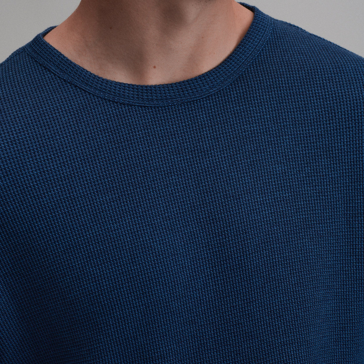Men's Plaited Waffle Thermal Crew