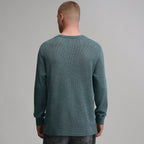 Men's Plaited Waffle Thermal Crew