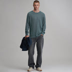 Men's Plaited Waffle Thermal Crew