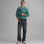 Men's Plaited Waffle Thermal Crew