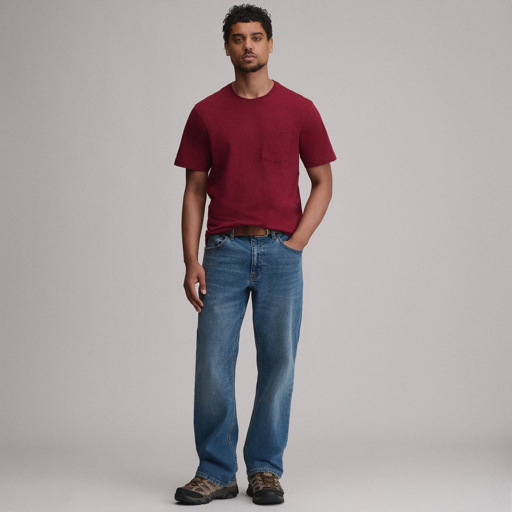 Men's Legend Wash 100% Cotton Short-Sleeve Pocket T-Shirt