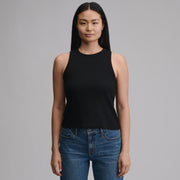 Women's Softline Ribbed Tank - Black