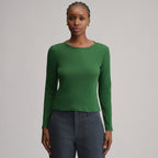 Women's Softline Rib Long-Sleeve Crew