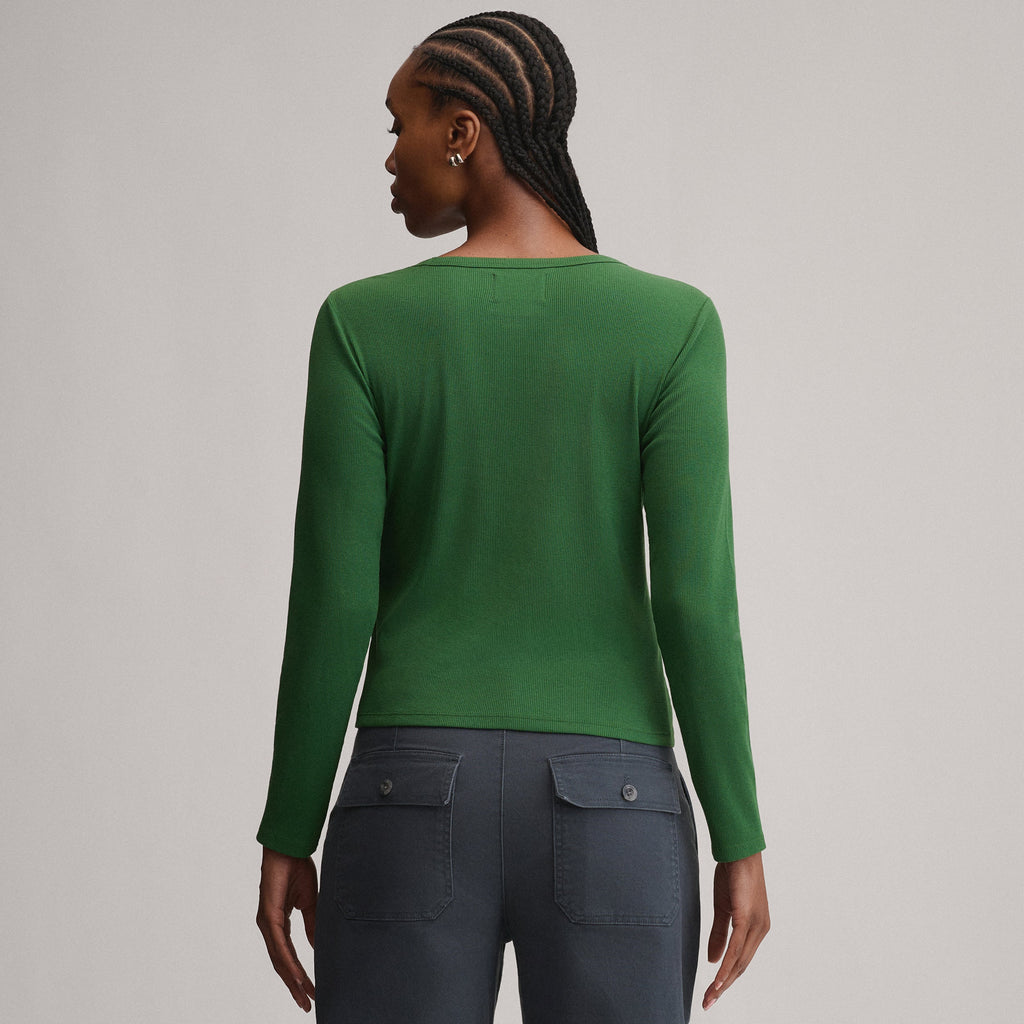 Women's Softline Rib Long-Sleeve Crew