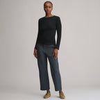 Women's Softline Rib Long-Sleeve Crew