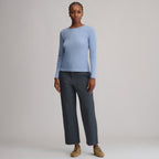 Women's Softline Rib Long-Sleeve Crew