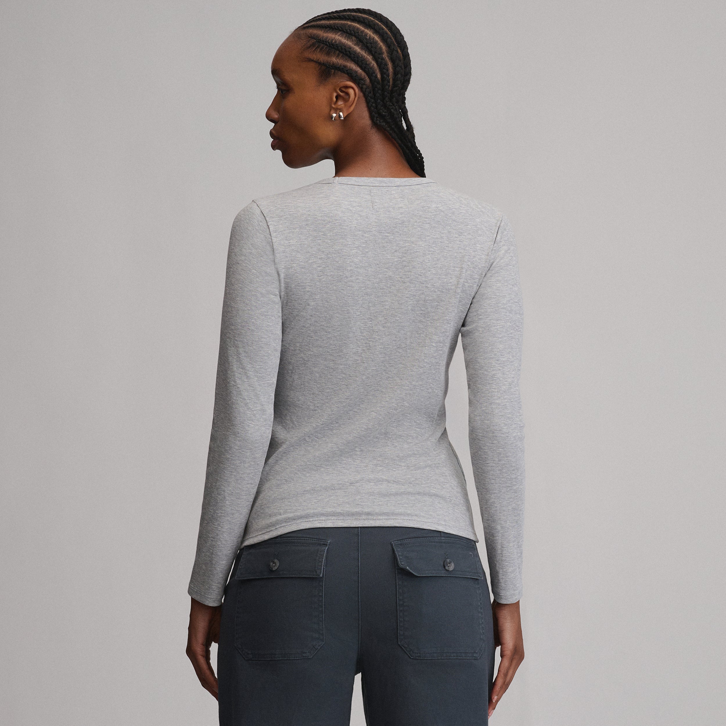 Women's Softline Rib Long-Sleeve Crew