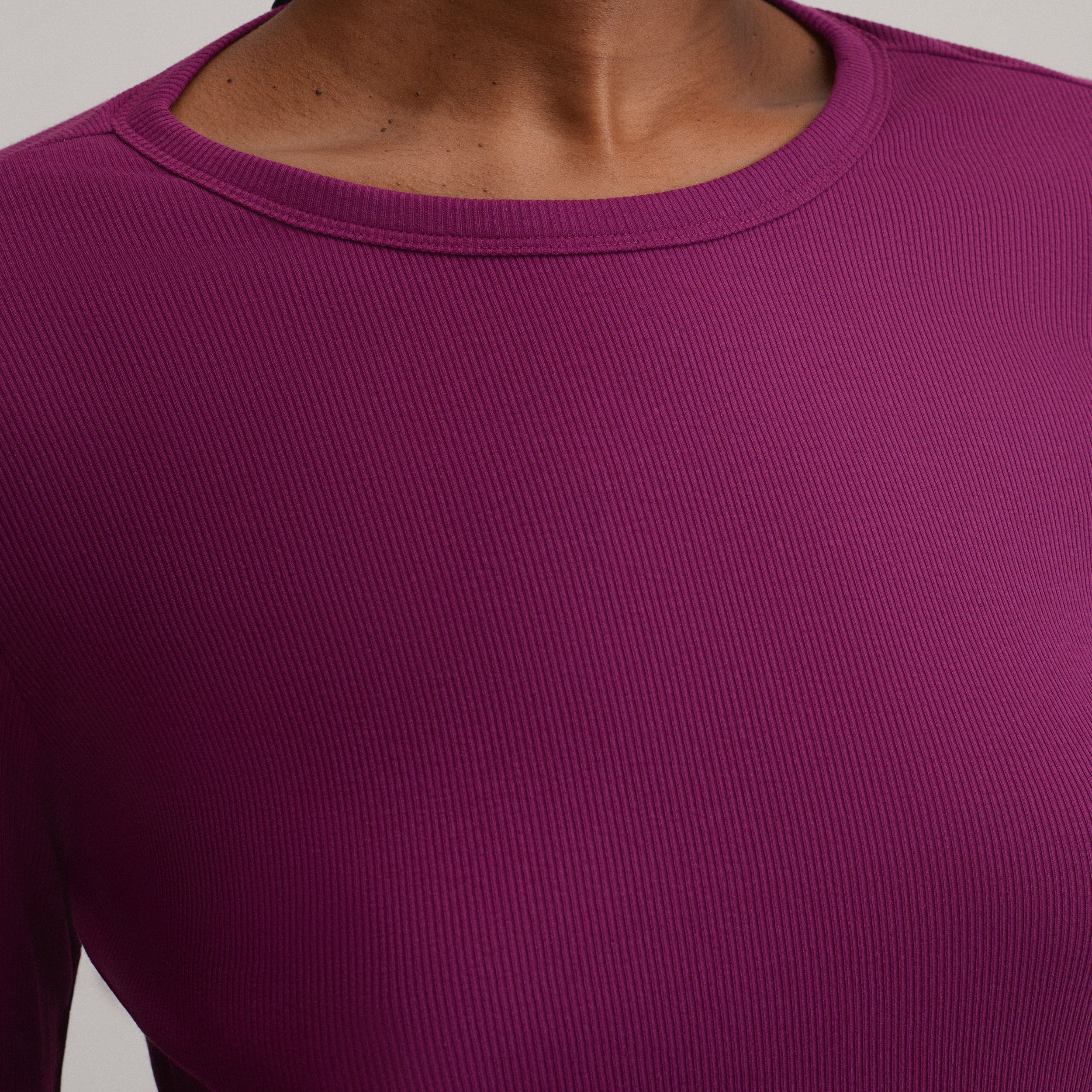 Women's Softline Rib Long-Sleeve Crew