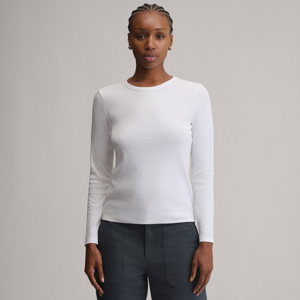 Women's Softline Rib Long-Sleeve Crew