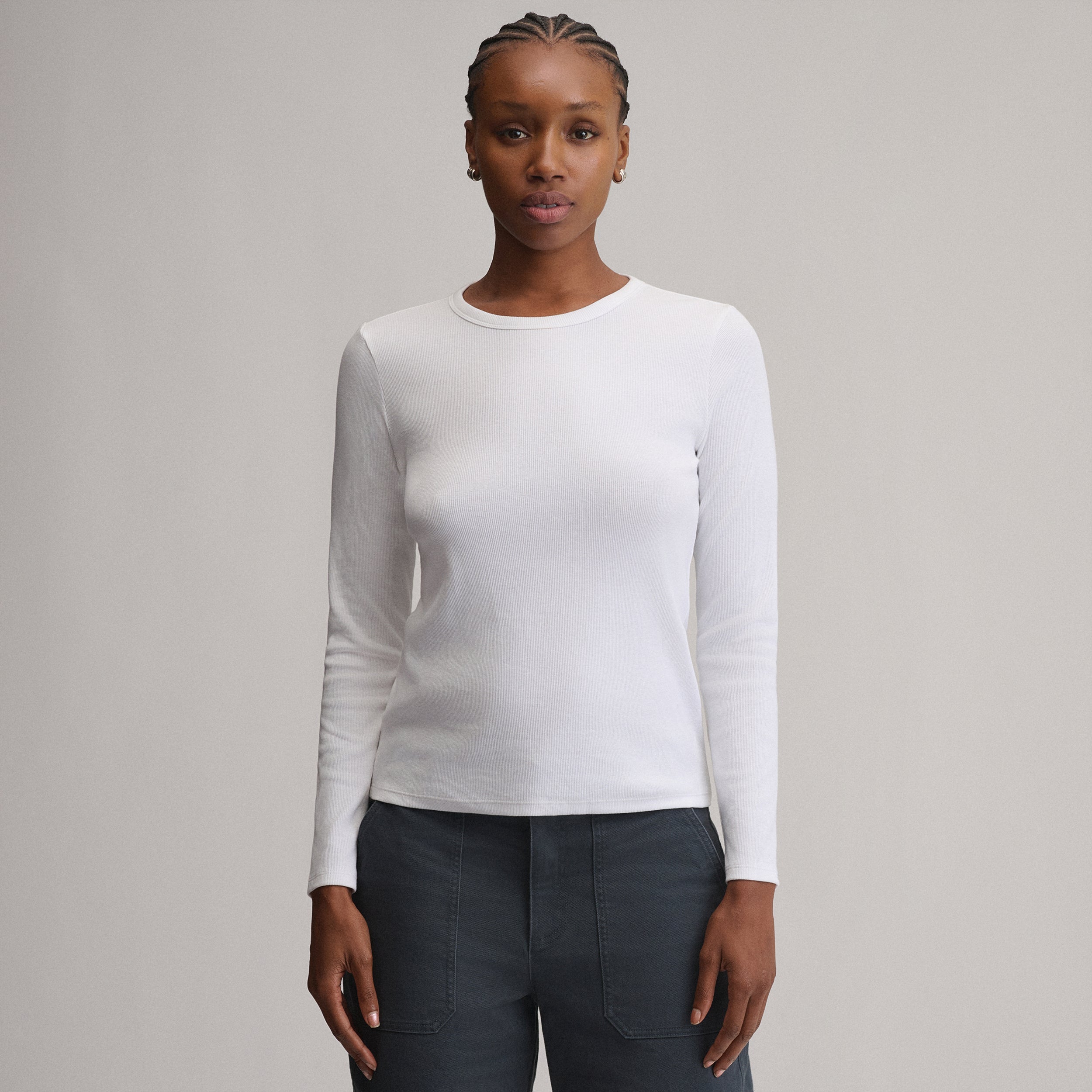 Women's Softline Rib Long-Sleeve Crew