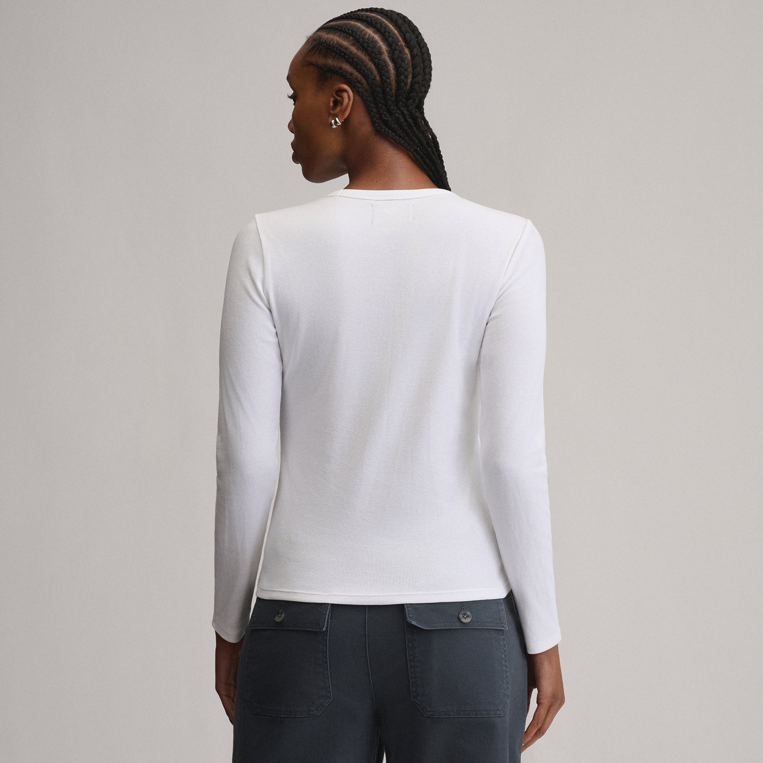 Women's Softline Rib Long-Sleeve Crew
