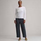 Women's Softline Rib Long-Sleeve Crew