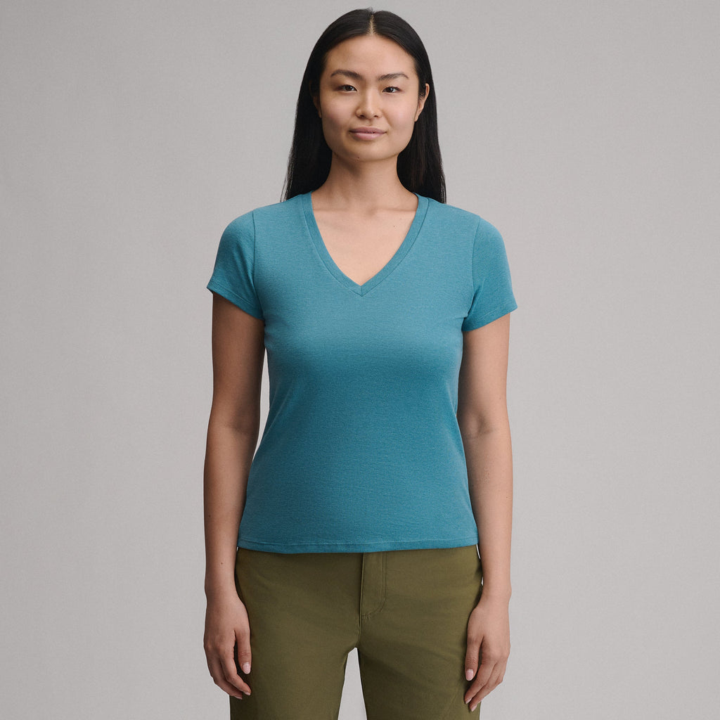 Women's Everyday Short-Sleeve V-Neck T-Shirt